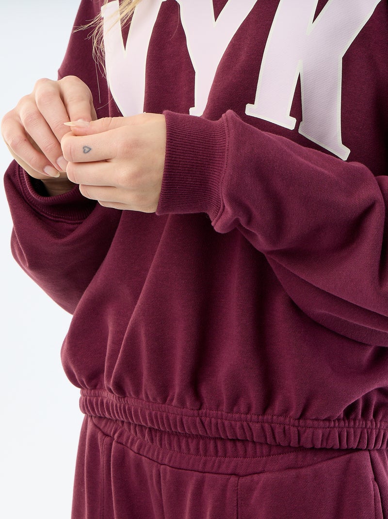 Sweat crop top Violeta - Kiabi