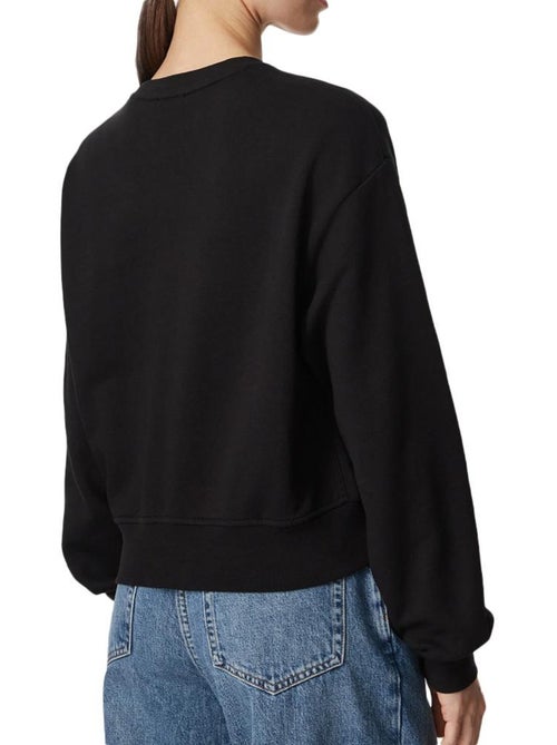 Sweat cropped preto calvin klein jeans para mulher - Kiabi