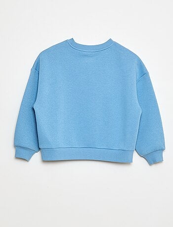 Sweat de algodão com motivo nas costas