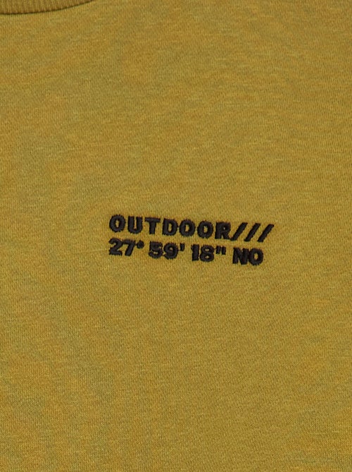 Sweat de algodão com motivo nas costas - Kiabi