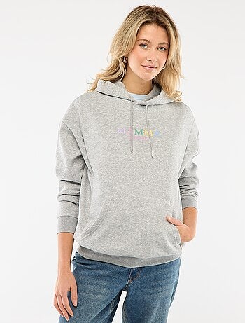 Sweat de amamentação com capuz