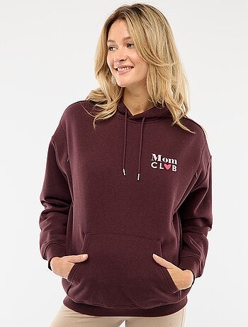 Sweat de amamentação com capuz