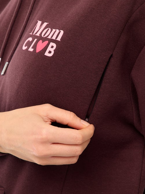 Sweat de amamentação com capuz - Kiabi