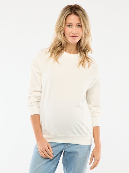 Sweat de amamentação em moletom - Kiabi