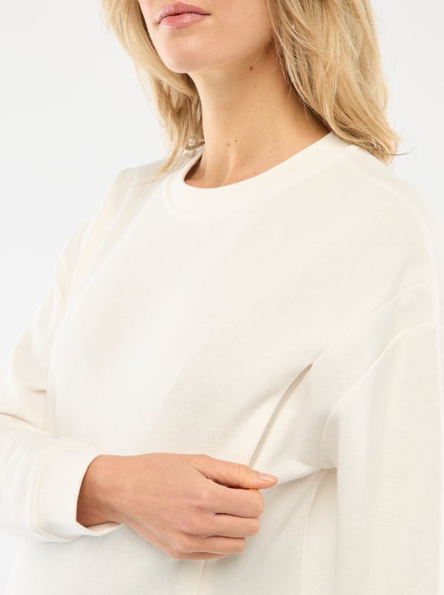 Sweat de amamentação em moletom - Kiabi