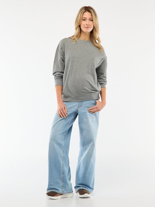 Sweat de amamentação em moletom - Kiabi