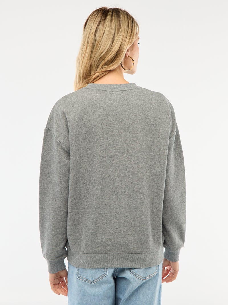 Sweat de amamentação em moletom Cinza - Kiabi