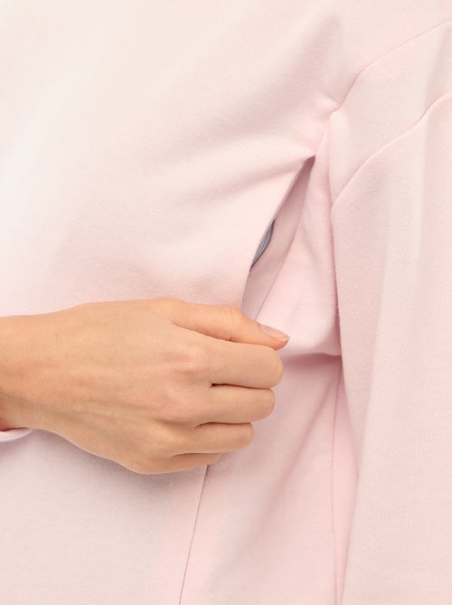 Sweat de amamentação em moletom - Kiabi