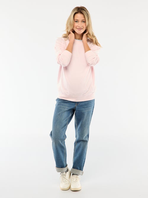 Sweat de amamentação em moletom - Kiabi