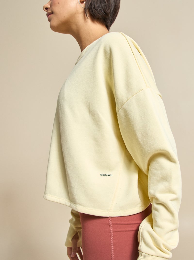 Sweat de desporto - (ekstract) Amarelo - Kiabi
