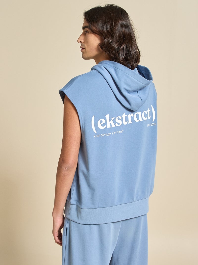 Sweat de desporto sem mangas - (ekstract) Azul - Kiabi
