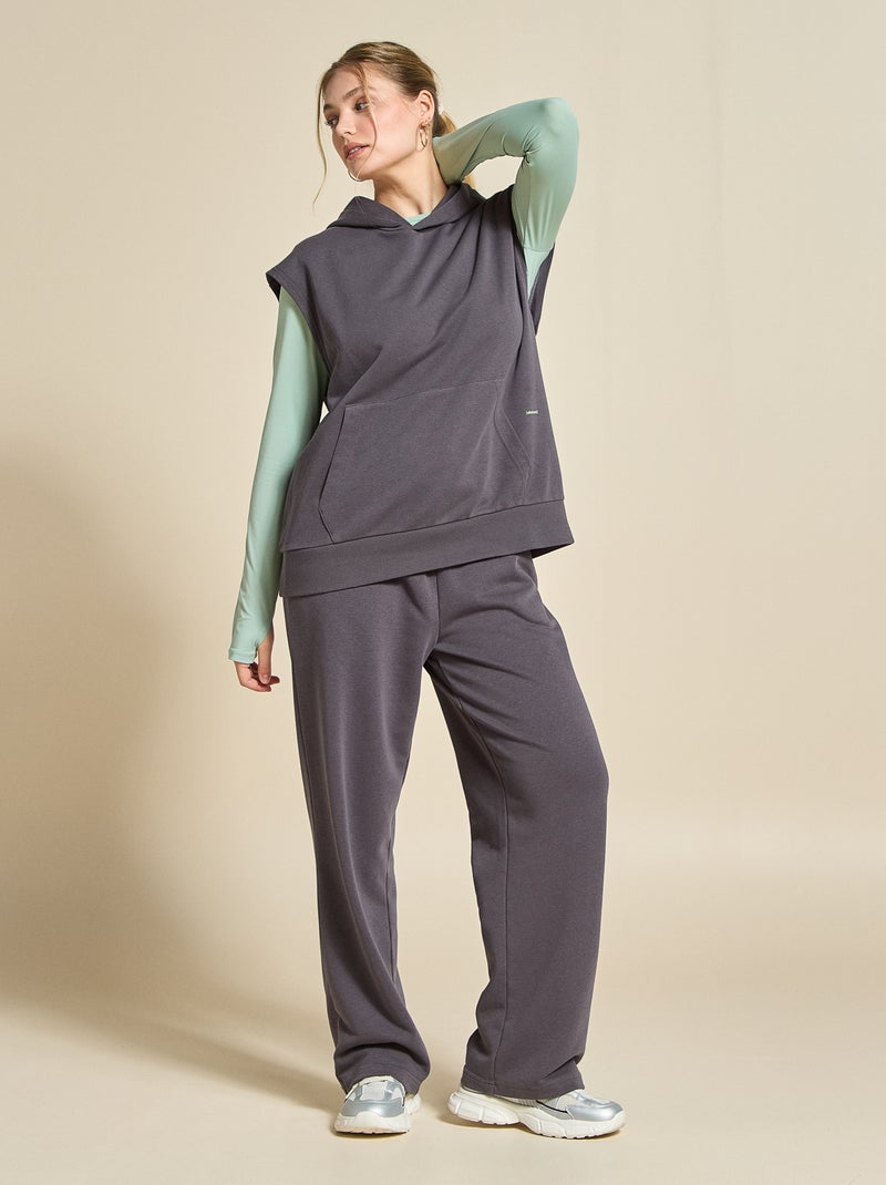 Sweat de desporto sem mangas - (ekstract) Preto - Kiabi
