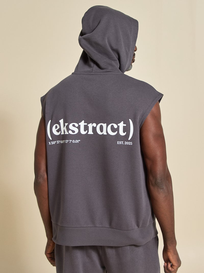 Sweat de desporto sem mangas - (ekstract) Preto - Kiabi