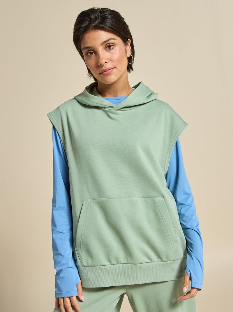 Sweat de desporto sem mangas - (ekstract) Verde - Kiabi
