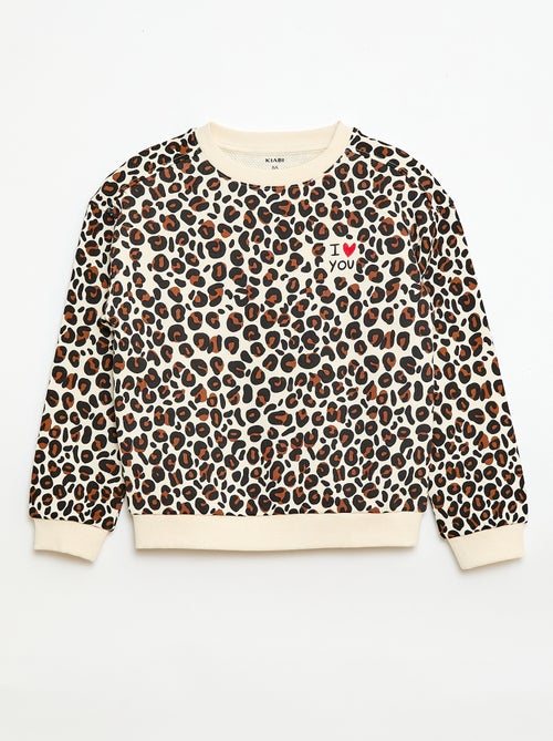 Sweat de gola redonda 'Agathe Sorlet x Kiabi' - Dia dos Namorados - Kiabi