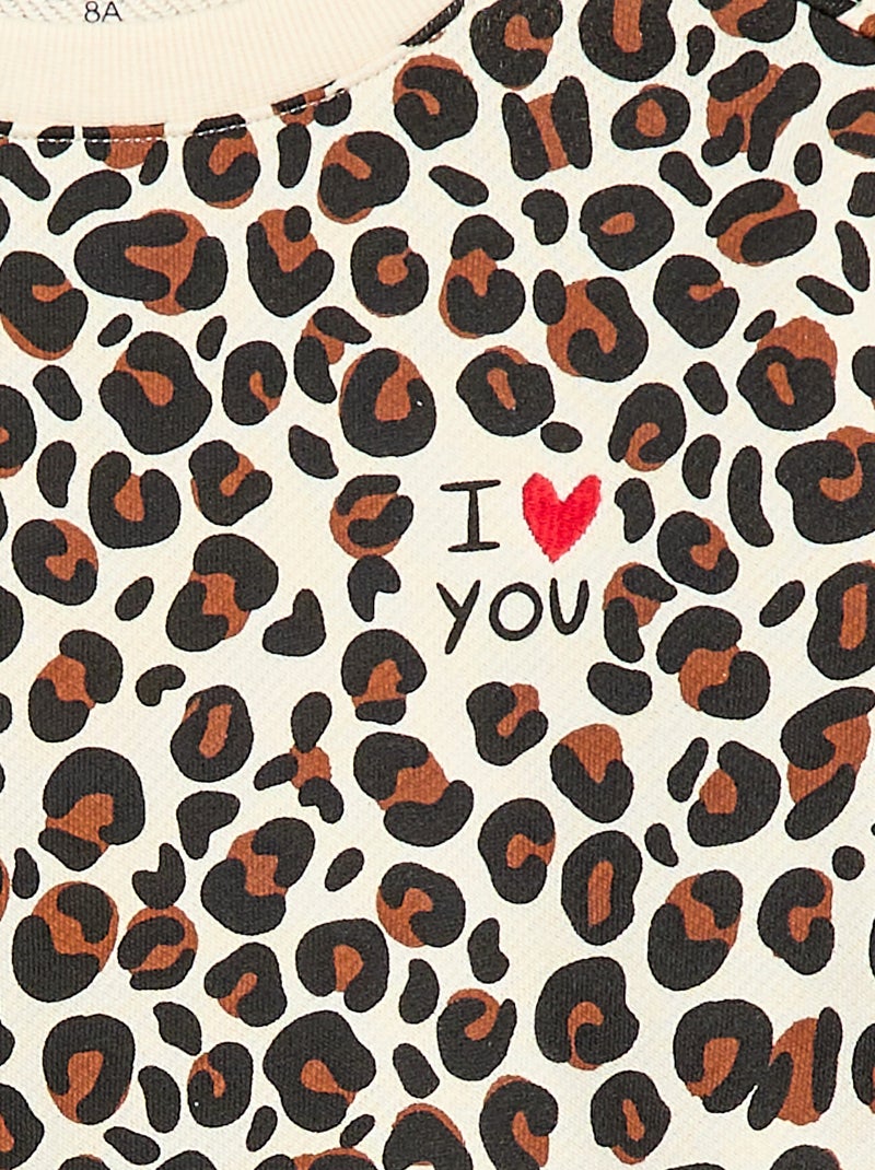 Sweat de gola redonda 'Agathe Sorlet x Kiabi' - Dia dos Namorados Branco - Kiabi