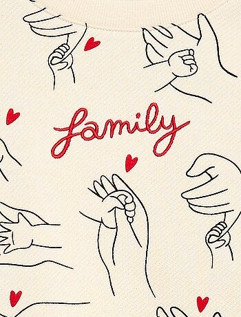 Sweat de gola redonda 'Agathe Sorlet x Kiabi' - Dia dos Namorados