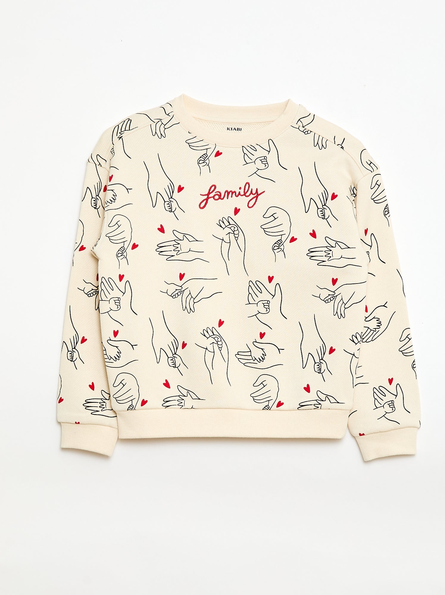 Sweat de gola redonda 'Agathe Sorlet x Kiabi' - Dia dos Namorados