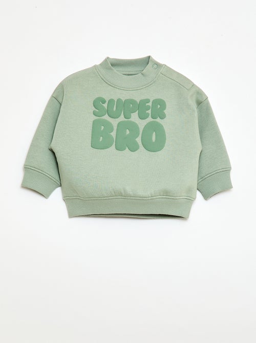 Sweat de gola redonda brother and sister - Kiabi Sweat de gola redonda brother and sister - Kiabi