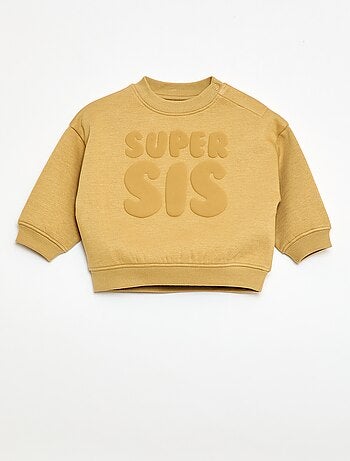 Sweat de gola redonda Brother & Sister