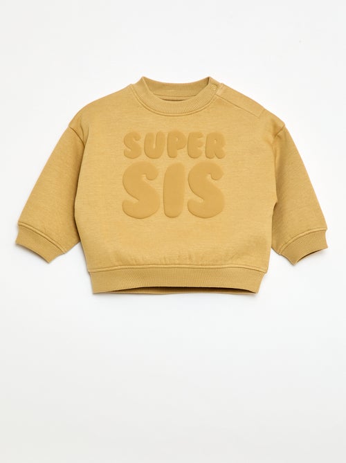 Sweat de gola redonda Brother & Sister - Kiabi