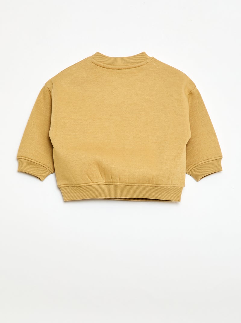 Sweat de gola redonda Brother & Sister Amarelo - Kiabi