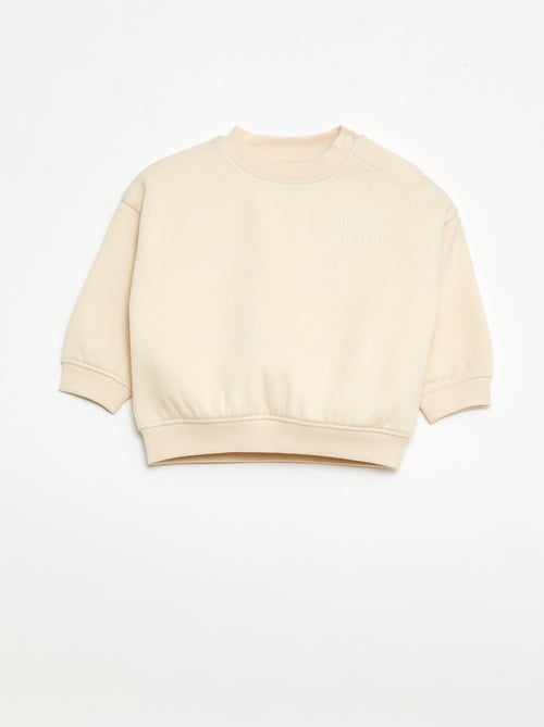 Sweat de gola redonda Brother & Sister - Kiabi