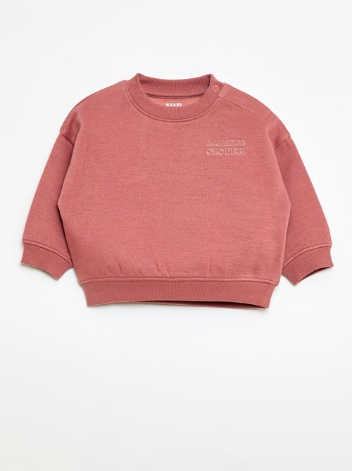 Sweat de gola redonda Brother & Sister - Kiabi