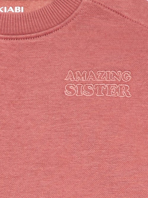Sweat de gola redonda Brother & Sister - Kiabi