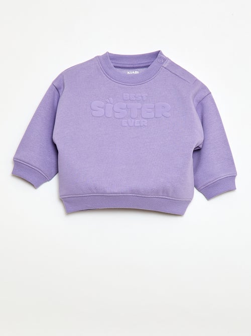 Sweat de gola redonda Brother & Sister - Kiabi
