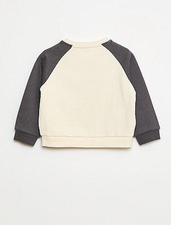 Sweat de gola redonda com desenho