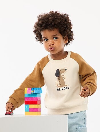 Sweat de gola redonda com desenho