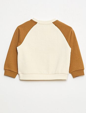 Sweat de gola redonda com desenhos