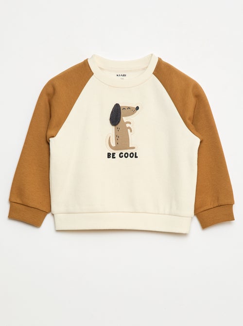 Sweat de gola redonda com desenhos - Kiabi
