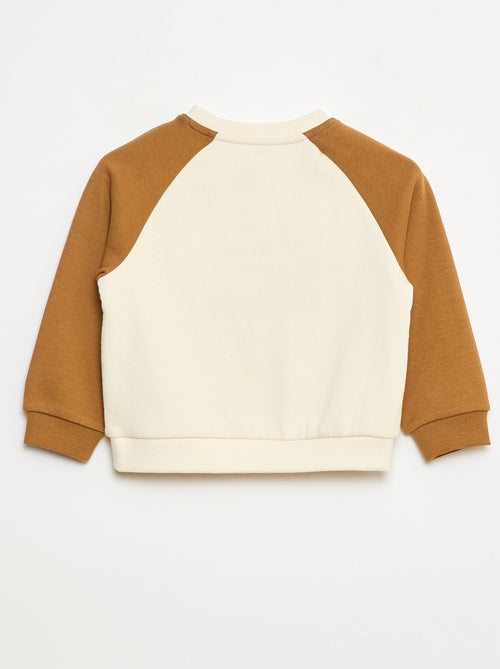 Sweat de gola redonda com desenhos - Kiabi