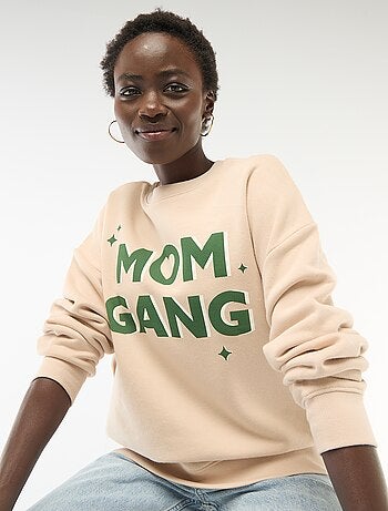 Sweat de gola redonda com detalhes