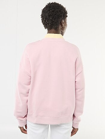 Sweat de gola redonda com detalhes