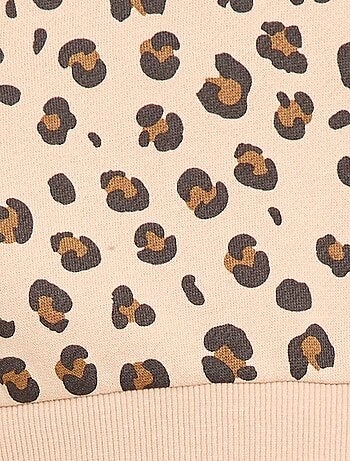 Sweat de gola redonda com estampado