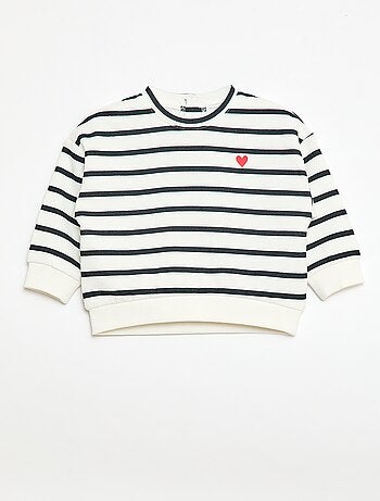 Sweat de gola redonda com estampado