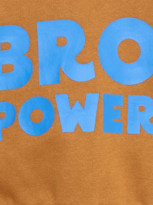 Sweat de gola redonda com estampado - Kiabi