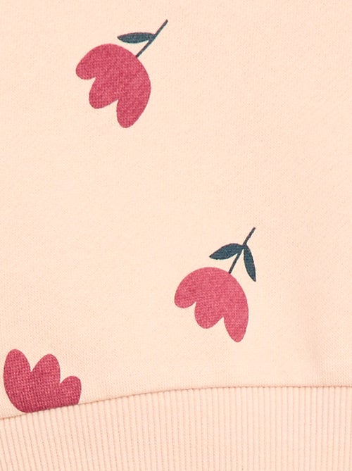 Sweat de gola redonda com estampado - Kiabi