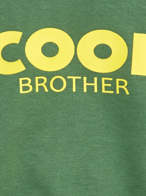 Sweat de gola redonda com estampado - Kiabi