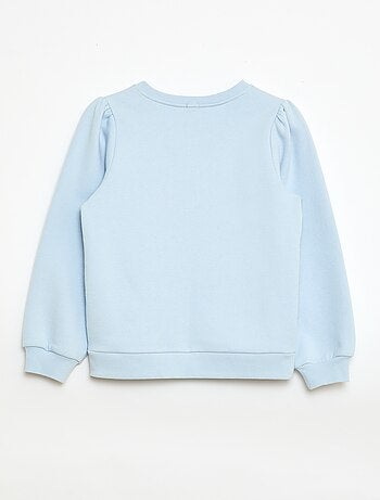 Sweat de gola redonda com motivo em cordão