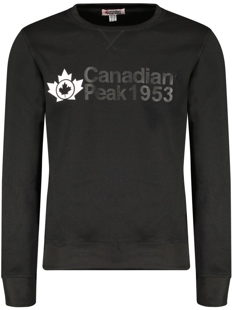 Sweat de gola redonda ganteak – canadian peak Preto - Kiabi
