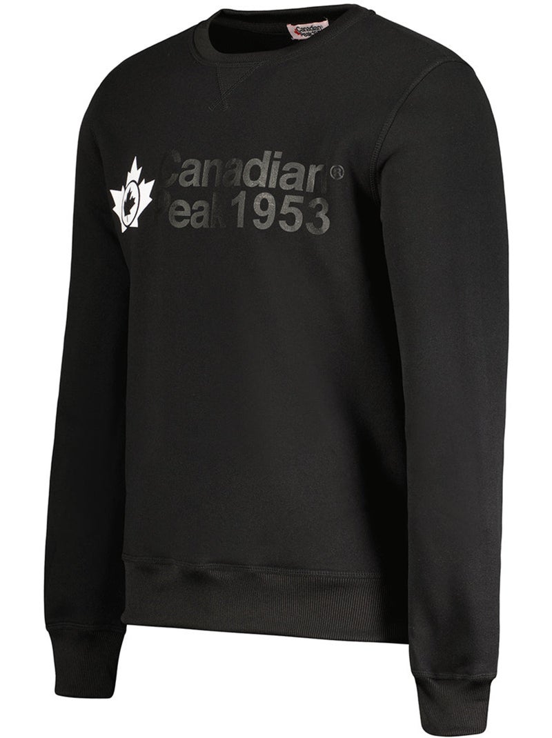 Sweat de gola redonda ganteak – canadian peak Preto - Kiabi