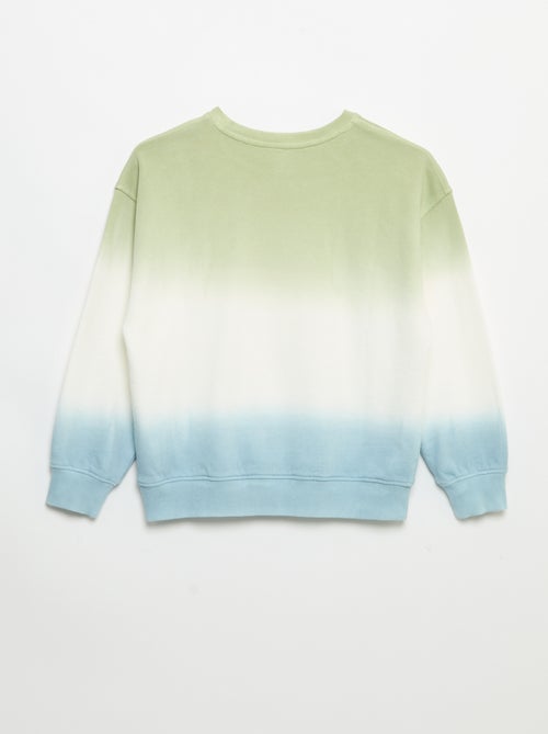 Sweat de gola redonda tie-dye estampado - Kiabi