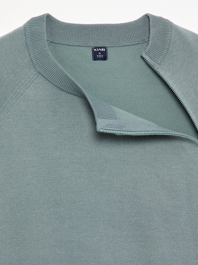 Sweat de malha - Fácil de vestir Azul - Kiabi