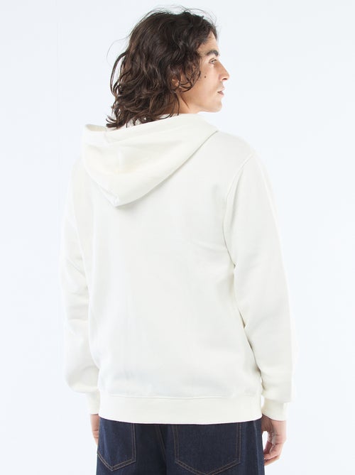 Sweat de moletom com zíper e capuz - Kiabi