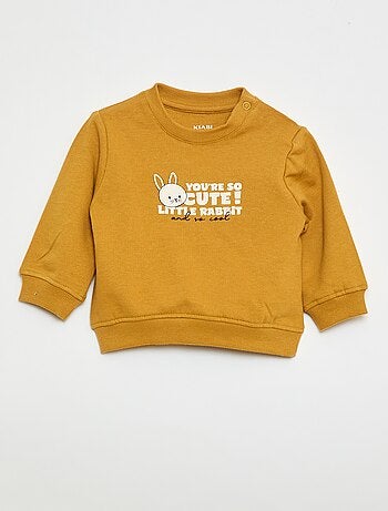 Sweatshirt em moletom leve estampado