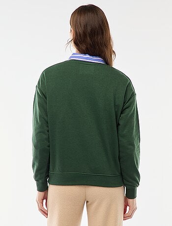 Sweat de moletom leve com estampado